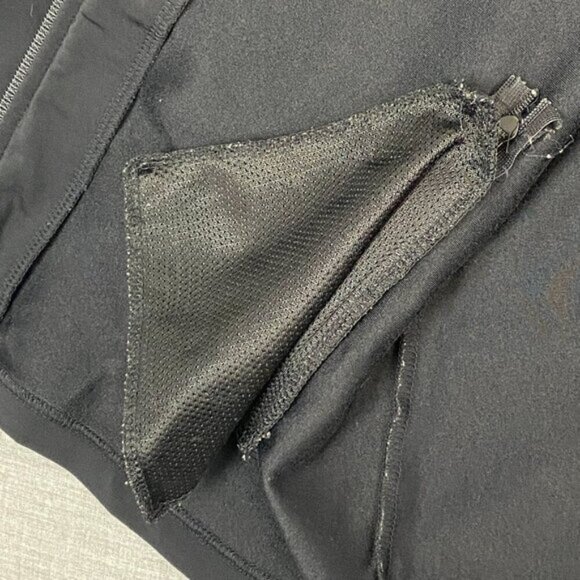 GAP Stretch Athletic Jacket Sz Large Black Full Zip Running Warm Up Sport Jacket - Picture 9 of 9
